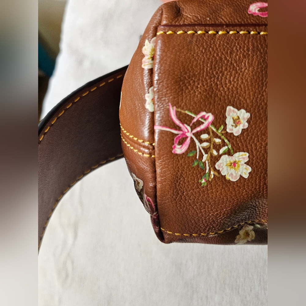 Coach Bandit Hobo 39 in Natural Pebble Leather with in side pochette purse - Picture 9 of 14